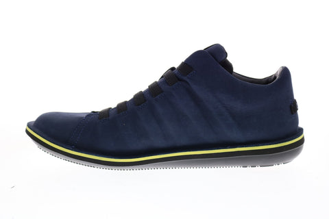 Camper Beetle K300005-016 Mens Blue Suede Lace Up Euro Sneakers Shoes