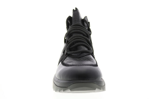 Camper Helix K300218-001 Mens Black Leather Lace Up Casual Dress Boots