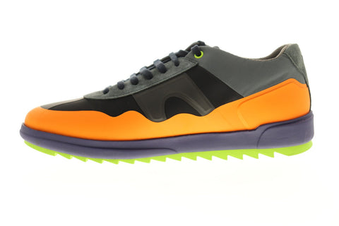 Camper Marges Sport K300095-001 Mens Orange Nubuck Lace Up Low Top Sneakers Shoes