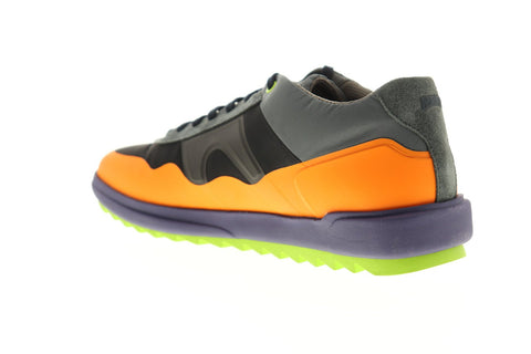 Camper Marges Sport K300095-001 Mens Orange Nubuck Lace Up Low Top Sneakers Shoes