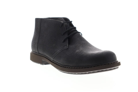 Camper Neuman K300171-002 Mens Black Nubuck Lace Up Boots Chukkas Shoes