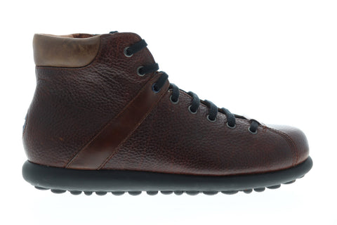 Camper Pelotas K300174-002 Mens Brown Leather Zipper Chelsea Boots Shoes