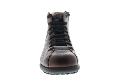 Camper Pelotas K300174-002 Mens Brown Leather Zipper Chelsea Boots Shoes