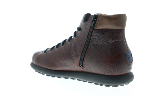 Camper Pelotas K300174-002 Mens Brown Leather Zipper Ankle Boots