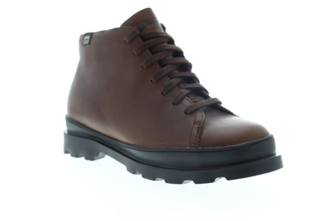 Camper Brutus K300177-004 Mens Brown Leather Lace Up Casual Dress Boots Shoes
