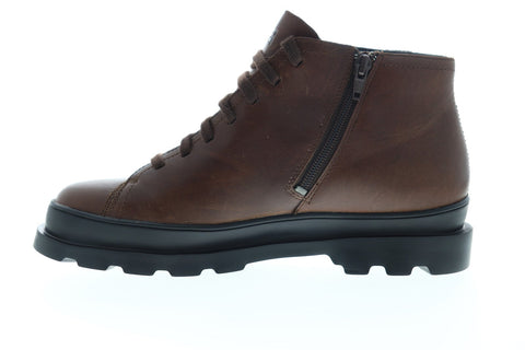 Camper Brutus K300177-004 Mens Brown Leather Lace Up Casual Dress Boots Shoes