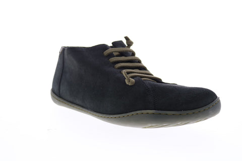 Camper Peu Cami K300183-004 Mens Black Suede Lace Up Euro Sneakers Shoes