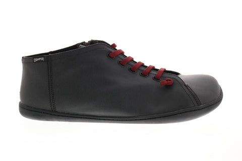 Camper Peu Cami K300192-005 Mens Black Leather Lace Up Euro Sneakers Shoes