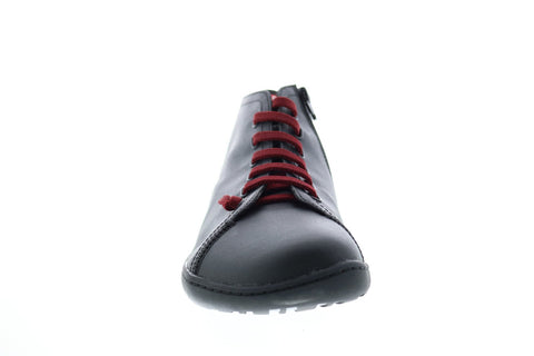 Camper Peu Cami K300192-005 Mens Black Leather Lace Up Euro Sneakers Shoes