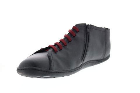 Camper Peu Cami K300192-005 Mens Black Leather Lace Up Euro Sneakers Shoes