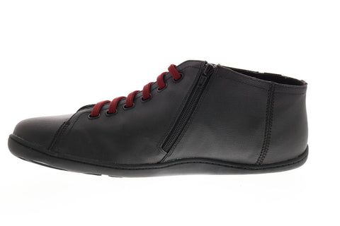 Camper Peu Cami K300192-005 Mens Black Leather Lace Up Euro Sneakers Shoes
