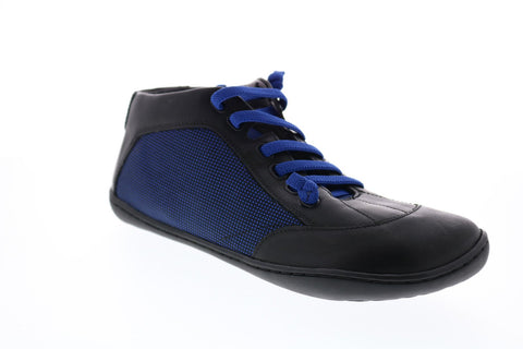 Camper Peu Cami K300197-017 Mens Black Leather Lace Up Euro Sneakers Shoes