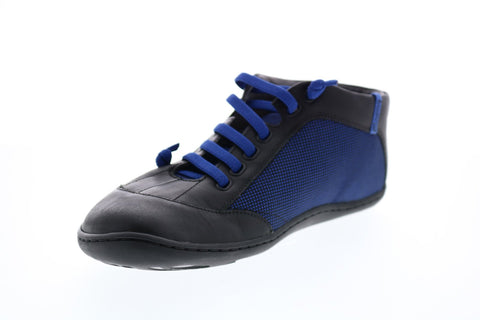 Camper Peu Cami K300197-017 Mens Black Leather Lace Up Euro Sneakers Shoes