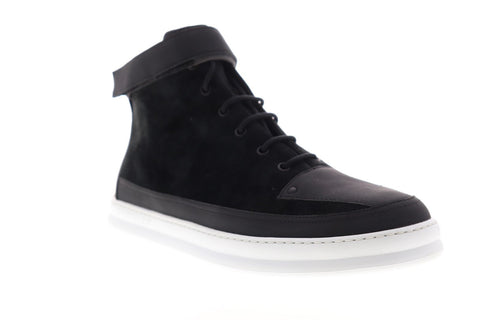 Camper Runner Four K300203-003 Mens Black Suede Lace Up High Top Sneakers Shoes