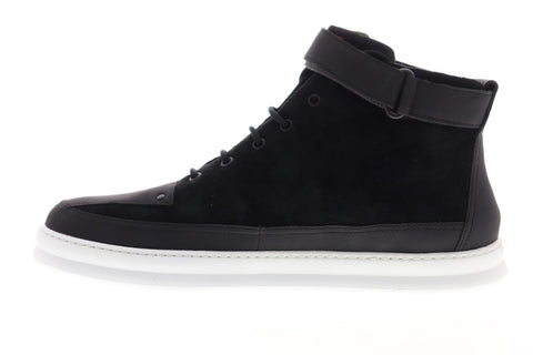 Camper Runner Four K300203-003 Mens Black Suede Lace Up High Top Sneakers Shoes
