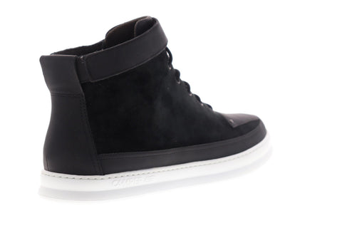 Camper Runner Four K300203-003 Mens Black Suede Lace Up High Top Sneakers Shoes