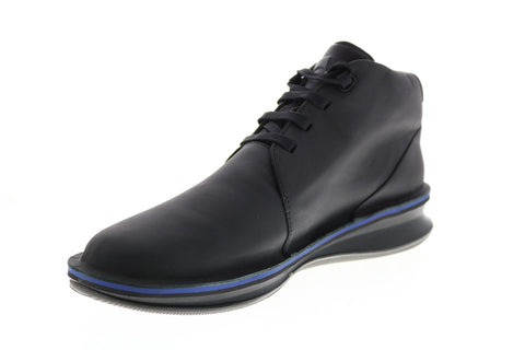 Camper Rolling K300229-004 Mens Black Leather Lace Up Ankle Boots