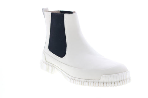 Camper Pix K300252-011 Mens Beige Leather Slip On Chelsea Boots