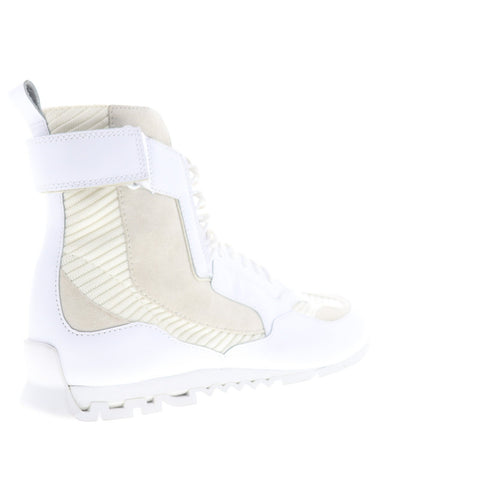 Camper Nothing K300264-004 Mens Beige Leather Lace Up High Top Sneakers Shoes