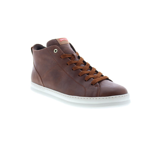 Camper Runner Four K300273-002 Mens Brown Leather Lace Up Euro Sneakers Shoes