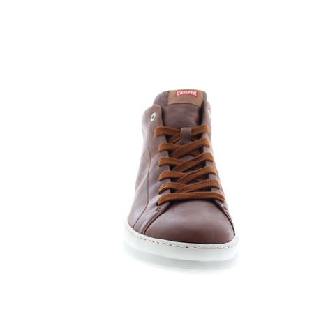 Camper Runner Four K300273-002 Mens Brown Leather Lace Up Euro Sneakers Shoes
