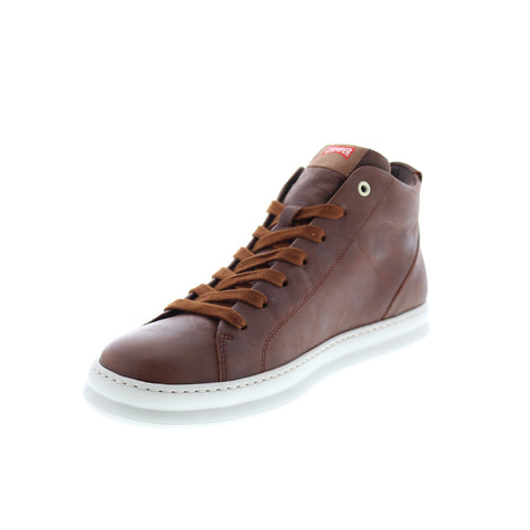 Camper Runner Four K300273-002 Mens Brown Leather Lace Up Euro Sneakers Shoes