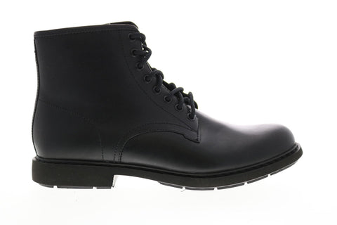 Camper Neuman K300284-001 Mens Black Leather Lace Up Casual Dress Boots
