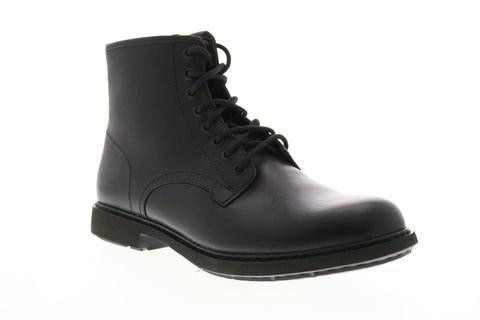 Camper Neuman K300284-001 Mens Black Leather Lace Up Casual Dress Boots
