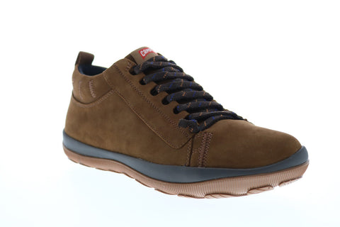 Camper Peu Pista GM K300285-005 Mens Brown Nubuck Lace Up Euro Sneakers Shoes
