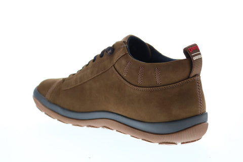 Camper Peu Pista GM K300285-005 Mens Brown Nubuck Lace Up Euro Sneakers Shoes