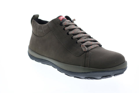 Camper Peu Pista Gm K300285-012 Mens Green Leather Lace Up Ankle Boots