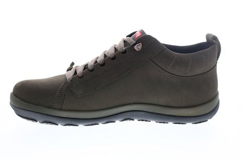 Camper Peu Pista Gm K300285-012 Mens Green Leather Lace Up Ankle Boots