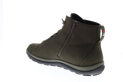 Camper Peu Pista Gm K300287-010 Mens Green Nubuck Lace Up Ankle Boots