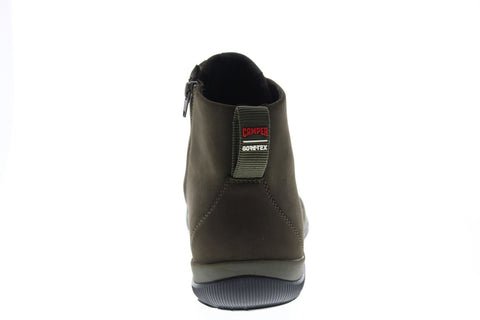 Camper Peu Pista Gm K300287-010 Mens Green Nubuck Lace Up Ankle Boots