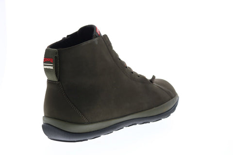 Camper Peu Pista Gm K300287-010 Mens Green Nubuck Lace Up Ankle Boots