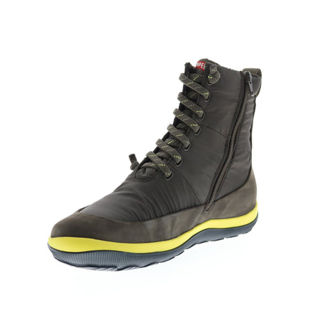 Camper Peu Pista Gm K300288-002 Mens Gray Leather Lace Up Ankle Boots