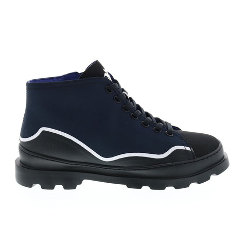 Camper TWS K300299-002 Mens Black Canvas Nylon Lace Up Ankle Boots