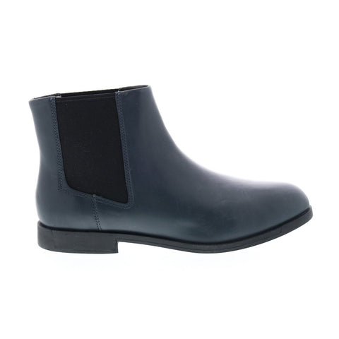 Camper Bowie K400023-009 Womens Blue Leather Slip On Chelsea Boots