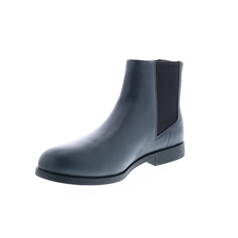 Camper Bowie K400023-009 Womens Blue Leather Slip On Chelsea Boots
