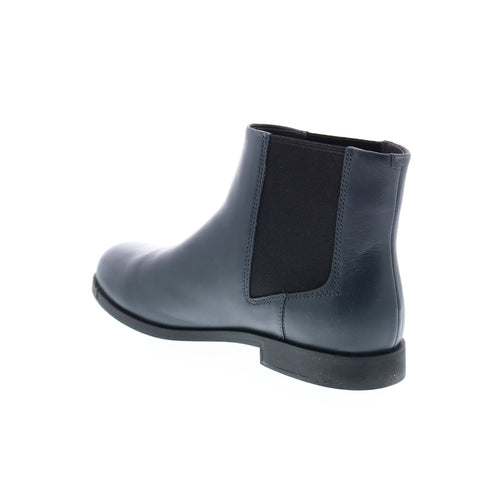 Camper Bowie K400023-009 Womens Blue Leather Slip On Chelsea Boots