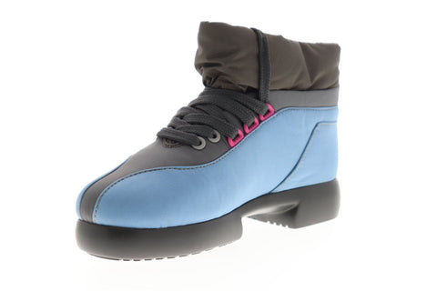 Camper Fiss K400030-002 Womens Blue Canvas Lace Up High Top Sneakers Shoes