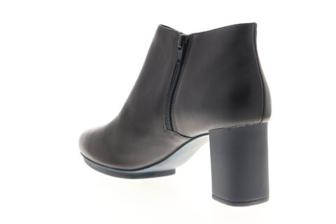 Camper Myriam K400060-002 Womens Black Leather Slip On Heels Pumps Shoes