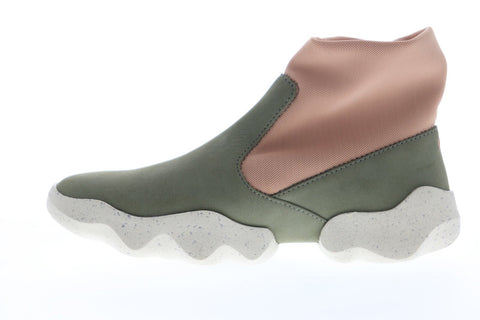 Camper Dub K400078-003 Womens Green Nubuck Slip On Casual Dress Boots Shoes