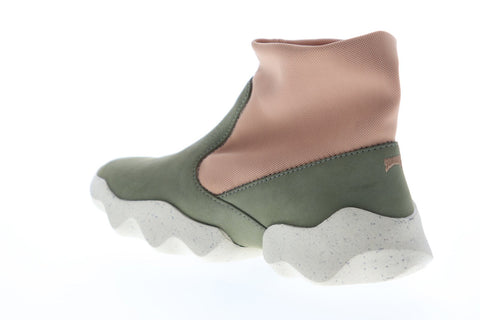 Camper Dub K400078-003 Womens Green Nubuck Slip On Casual Dress Boots Shoes
