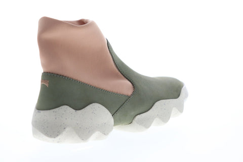 Camper Dub K400078-003 Womens Green Nubuck Slip On Casual Dress Boots Shoes