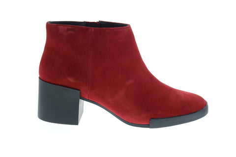 Camper Lotta K400145-005 Womens Red Suede Ankle & Booties Boots