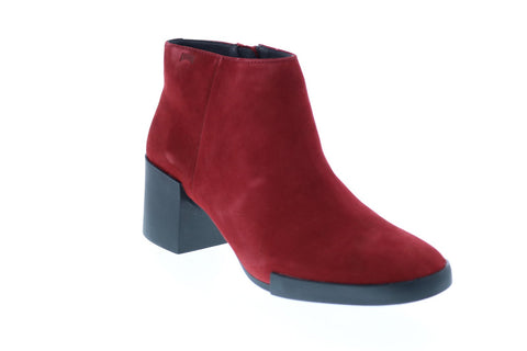 Camper Lotta K400145-005 Womens Red Suede Ankle & Booties Boots