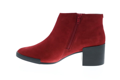 Camper Lotta K400145-005 Womens Red Suede Ankle & Booties Boots