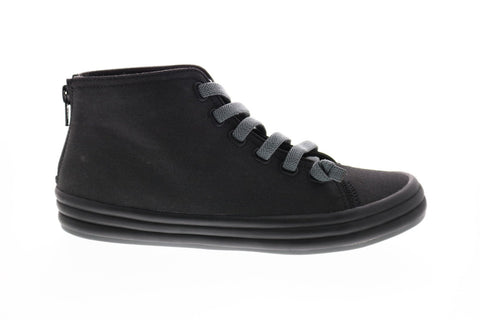 Camper Hoops K400163-002 Womens Black Canvas Lace Up Euro Sneakers Shoes