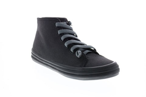 Camper Hoops K400163-002 Womens Black Canvas Lace Up Euro Sneakers Shoes